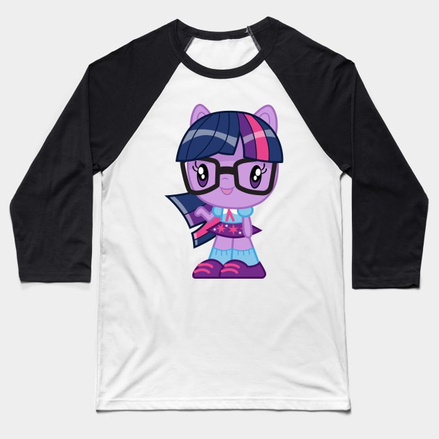 Equestria Girls Twilight Sparkle Baseball T-Shirt by CloudyGlow